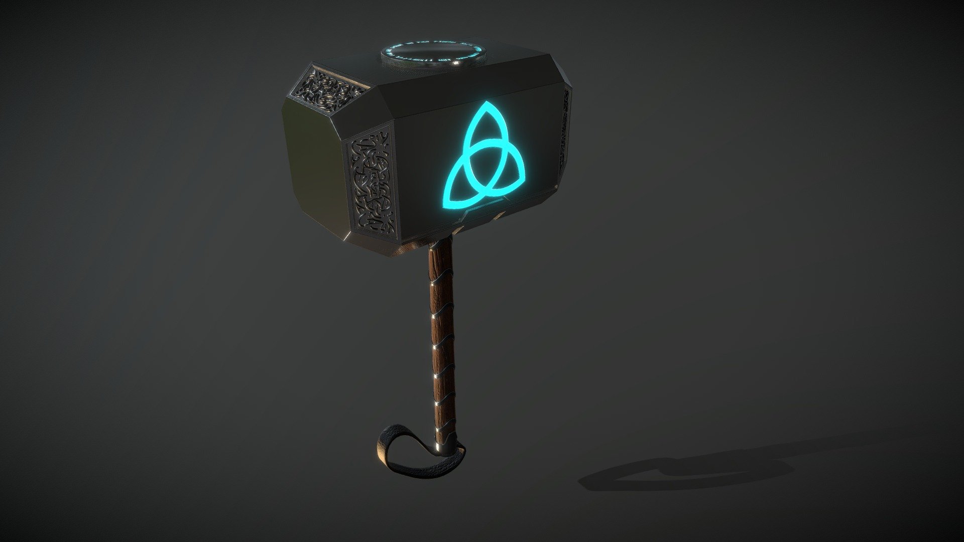 Thors Hammer - Mjolnir - HIGH POLY