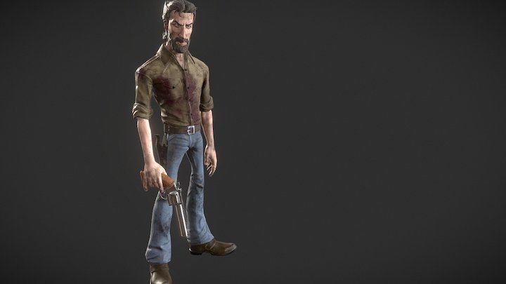 Rick Grimes 3D Model