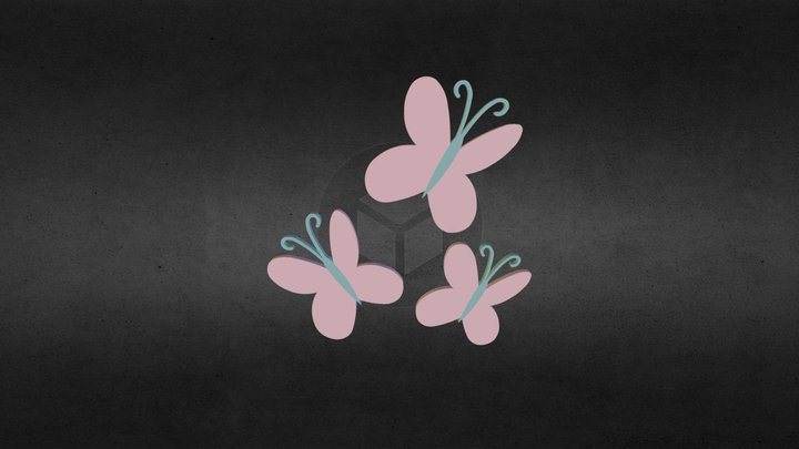 Fluttershy's cutiemark 3D Model