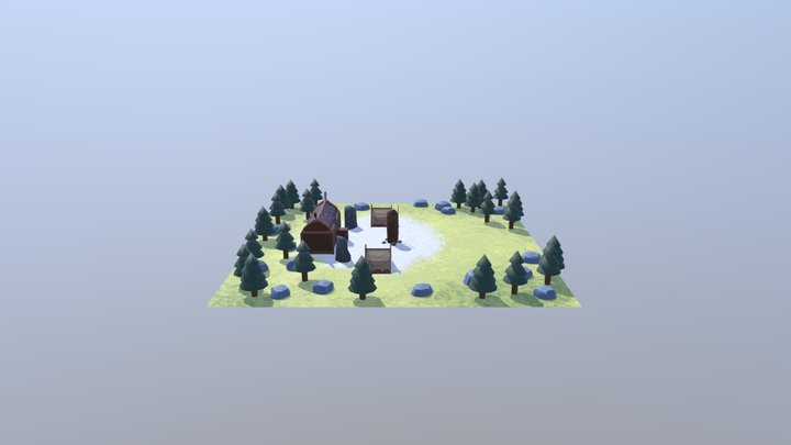 Northgard Odin's Building 3D Model