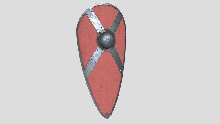 Teardrop shield 3D Model