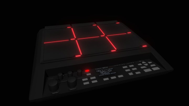 Roland SPD-SX (Porter Robinson VR) 3D Model