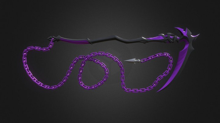 Medusa Lancer Scythe 3D Model