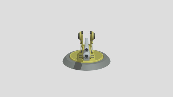 My first turret animations 3D Model