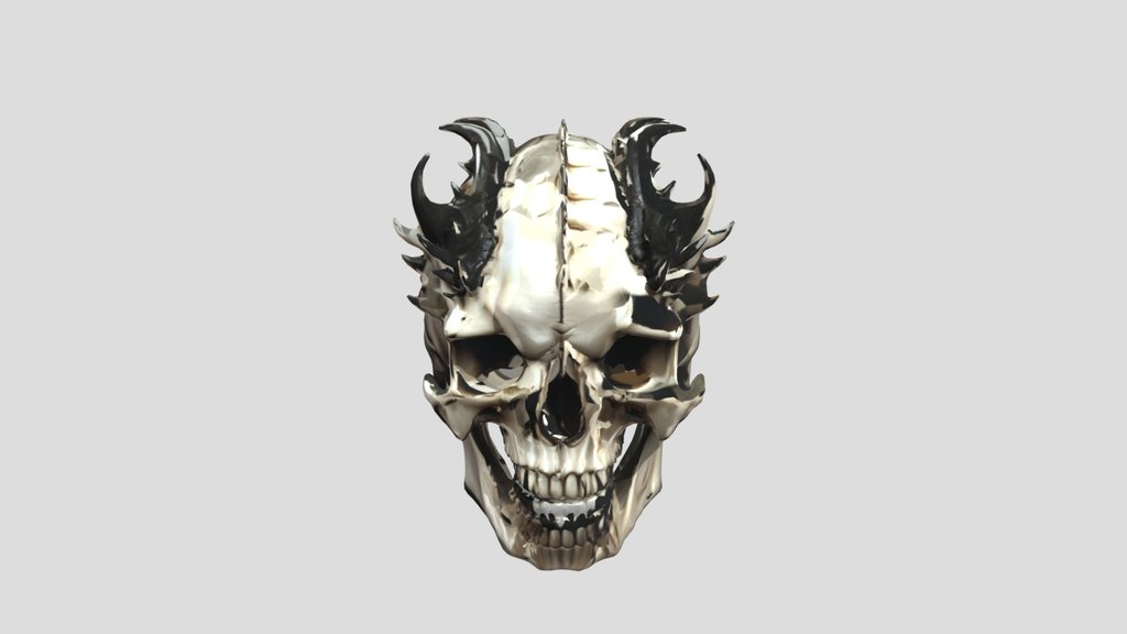 Dragon Skull — 3D Model | Game Ready | PBR Textu
