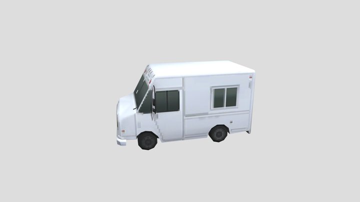 Truck Psx | Low Poly 3D Model