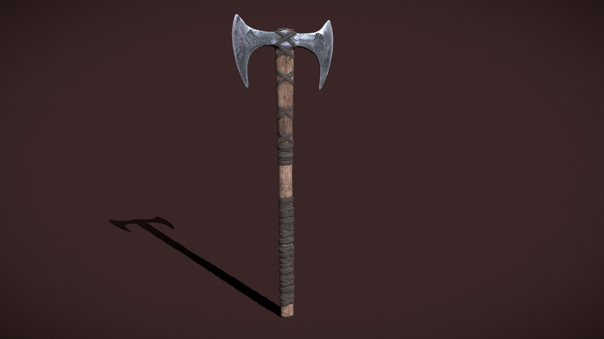 Doubled Sided Axe - Buy Royalty Free 3d Model By Getdeadentertainment 