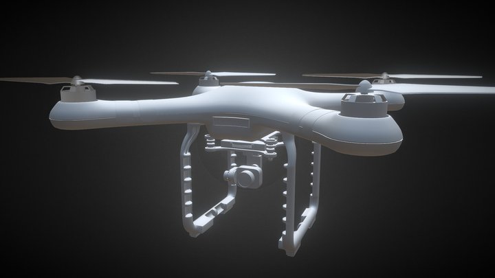 Drone (High poly) 3D Model