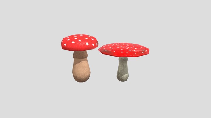 Amanita Muscaria 3D Model