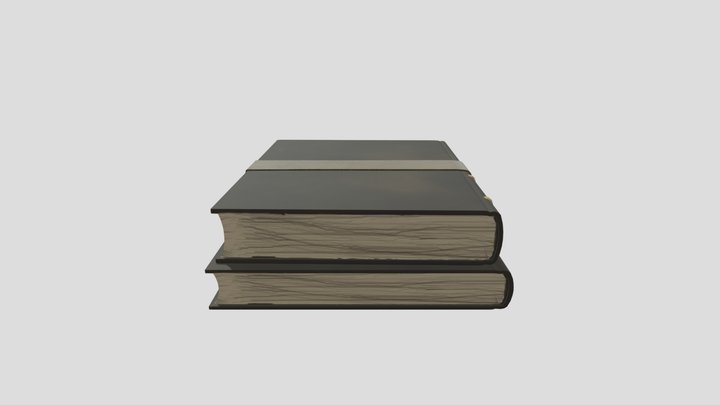 Book Stack 3D Model