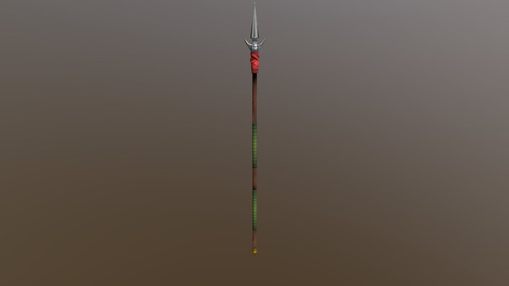 Game-ready Viking Spear 3D Model