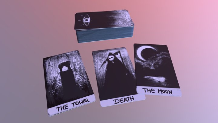 Tarot Cards 3D Model