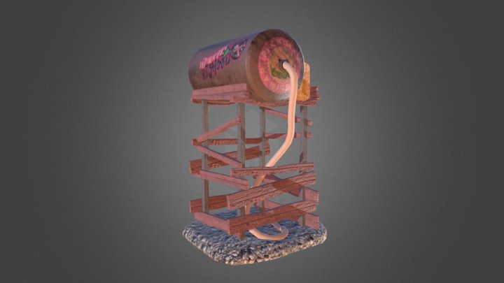 Rusty tank 3D Model
