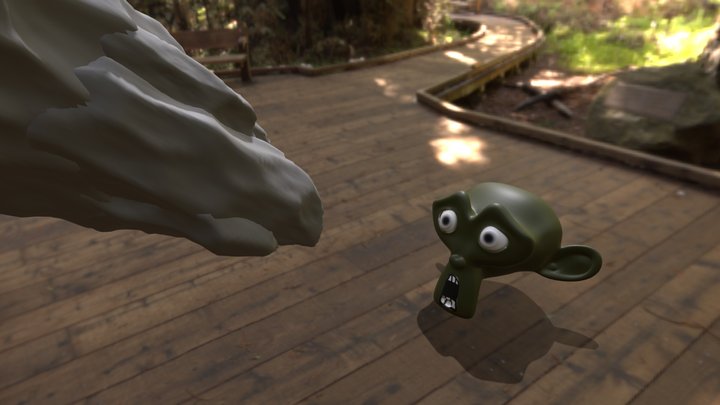 me and my monke 2 3D Model