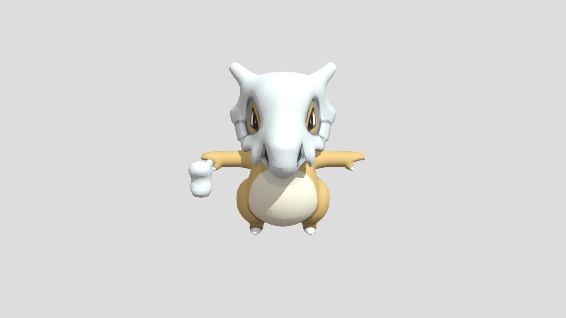 Cubone - Download Free 3D Model By Nguyenlouis32 [b5b9376] - Sketchfab