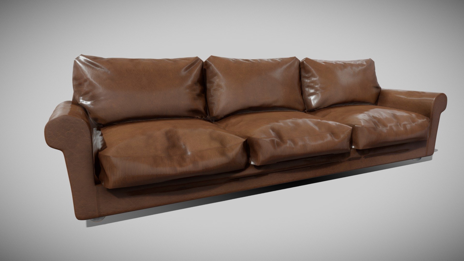 Couch 3D model by Veebroush [b5b9cd9] Sketchfab
