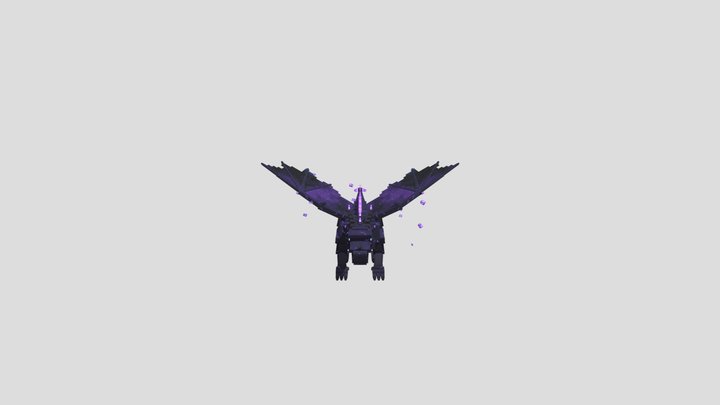 Void Dragon | Voxel, Rigged, Roblox-Ready