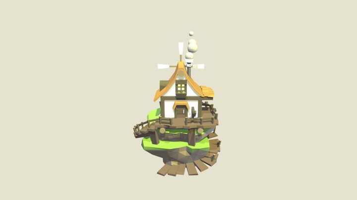 Maya | Floating Island 3D Model