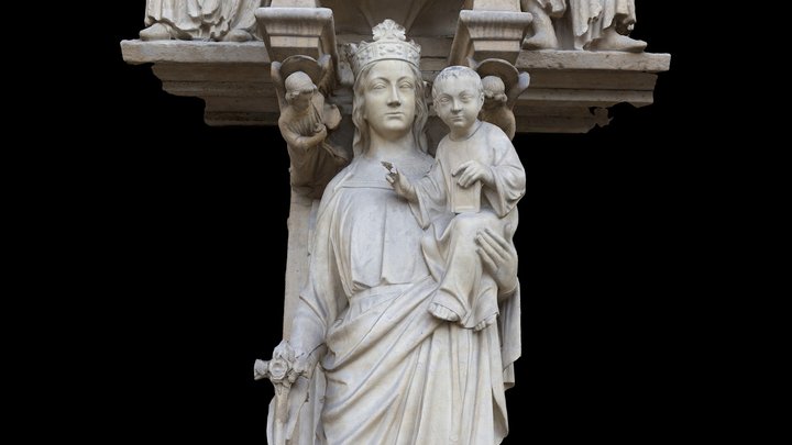 Notre-Dame de Paris - Virgin Mary – Modello 3D gratuito STL