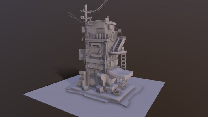 Computer Store 3D Model
