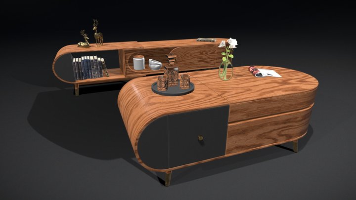 Living room tables 3D Model