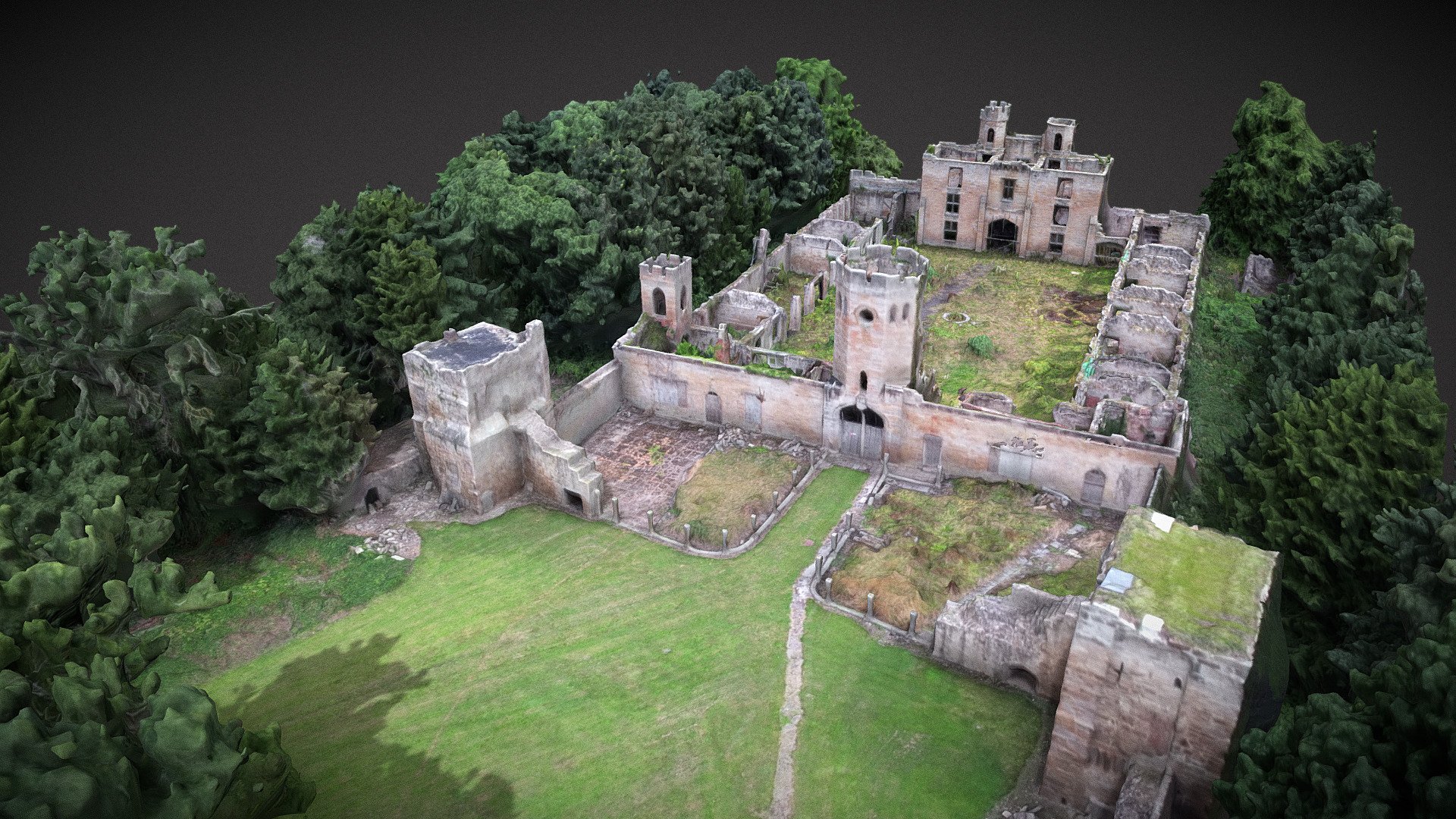 Ravensworth Castle UK Download Free 3D model by Arqueomodel3D