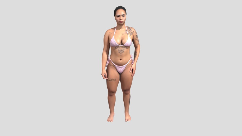 Pink Leopard Bikini Portrait
