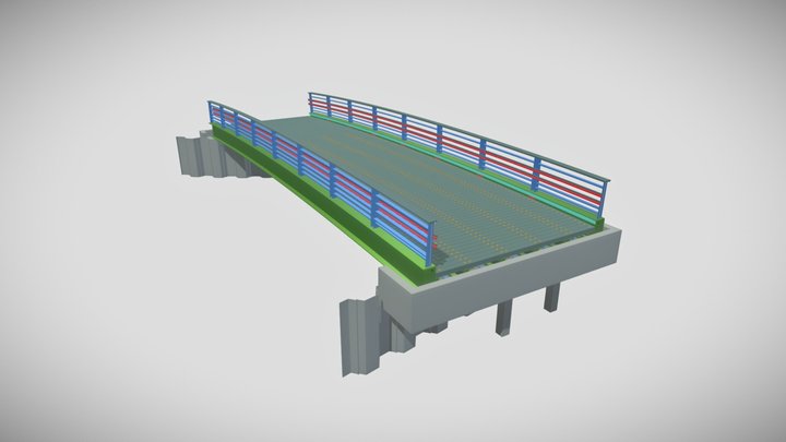 Kjaellinghol Bridge 3D Model