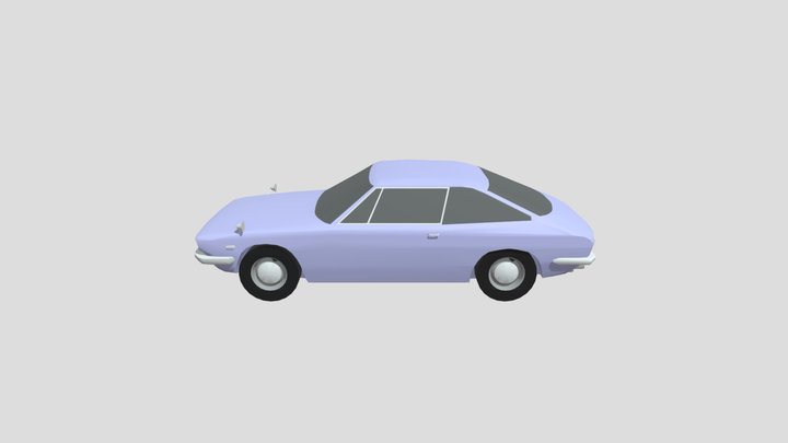Isuzu 117 Coupe 1968 lowpoly for 3D-printing