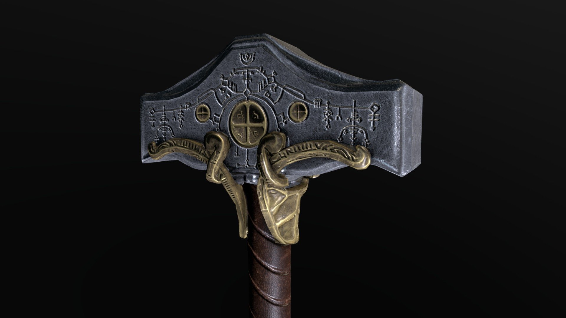 Mjolnir god of war ragnarok 3D model 3D printable