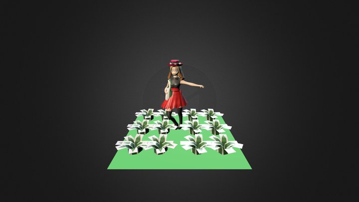 Pokemon x and y Serena 3D Model