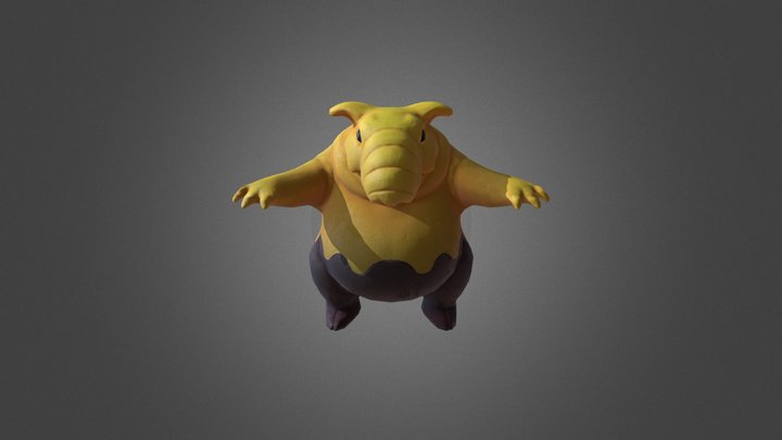 Drowzee Lowpoly 3D Model