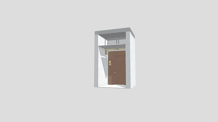 Решётка у двери 2х составная 3D Model