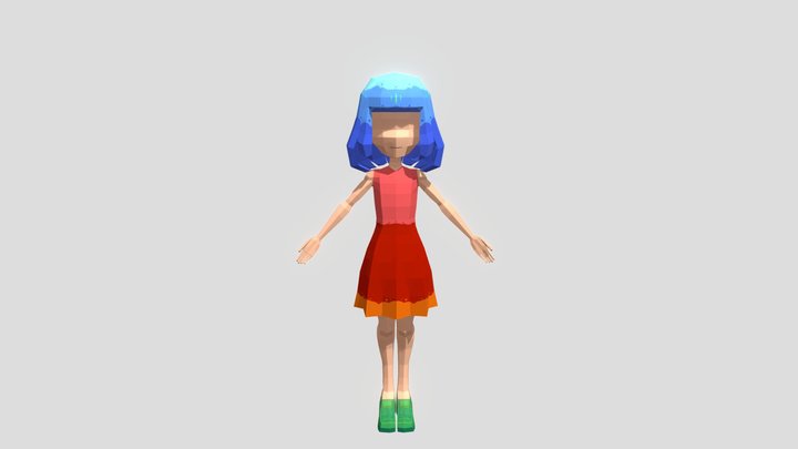 Flowy dress paint *PREVIEW* 3D Model