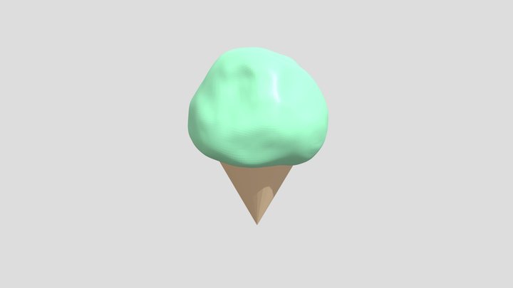 3D Sketchbook 2 Ice Cream Sculpture Attempt 3D Model