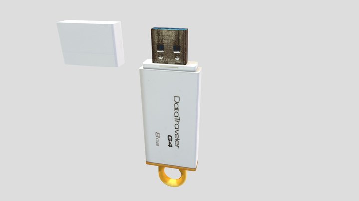 USB Flash Drive 3D Model