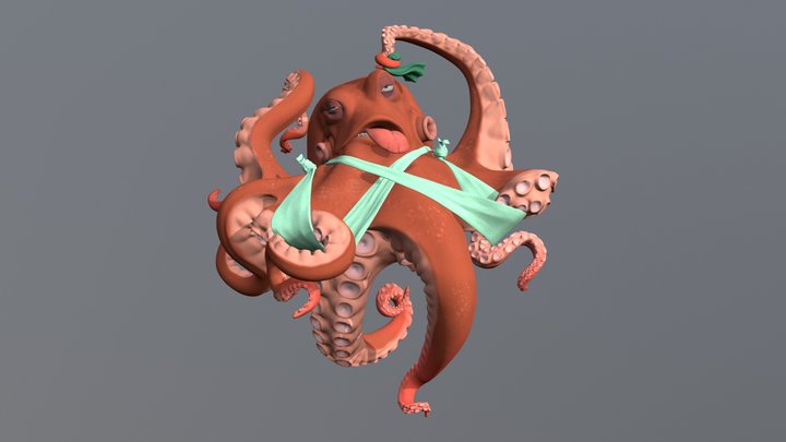 Octopus Runner 3D Model