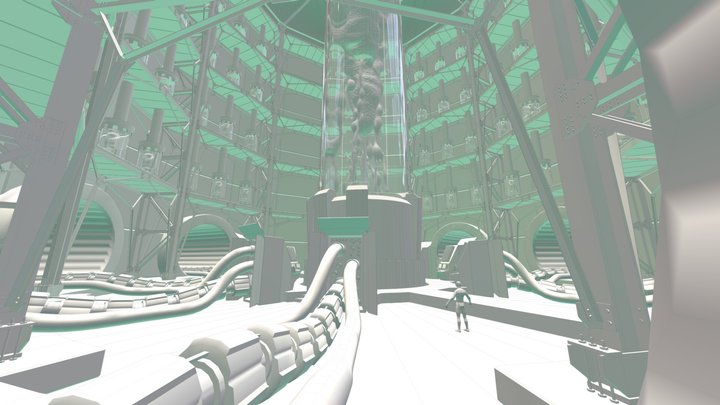 Secret laboratory blocking 3D Model