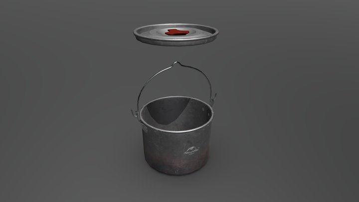 Camping Pot 3D Model
