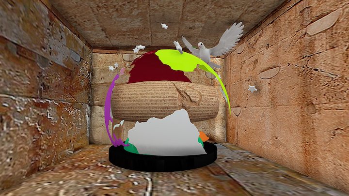 Tomb of Cyrus the Great &  His Human Rights Act 3D Model