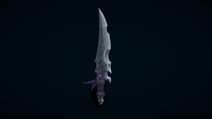 [Student work] - Weapon - Night Fang Sword 3D Model