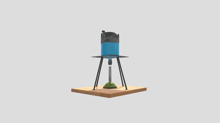 Heating water 3D Model