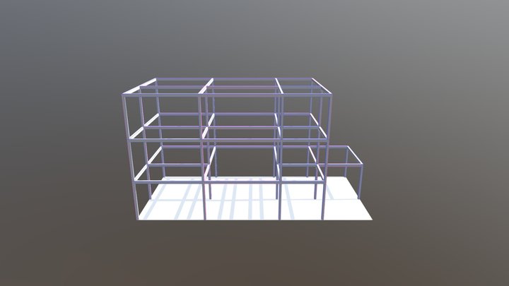 Estrutura de Residência Unifamiliar 3D Model