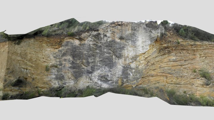 Vertically stacked channel fills Caspe Formation 3D Model