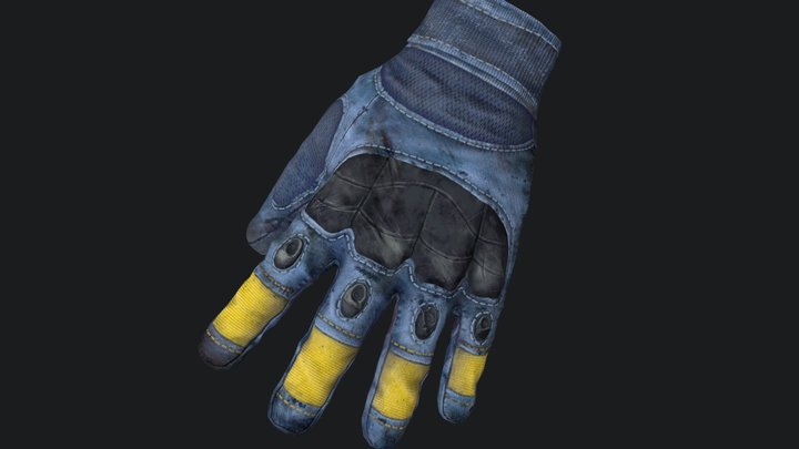 Tactical Glove – Dirty / Used 3D Model