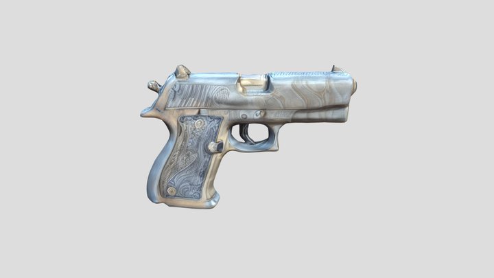 Pistola_02291458_glb 3D Model