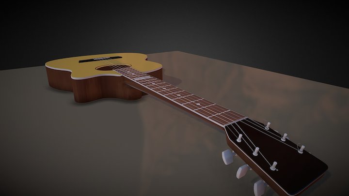 Violão Dallas 3D Model