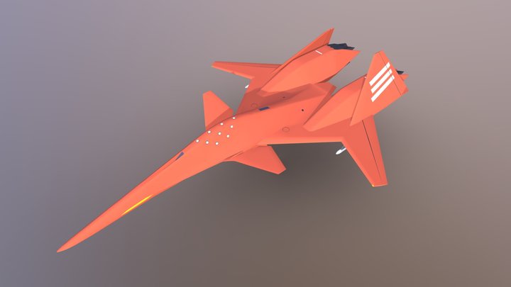 ADF-01 Low Poly 3D Model