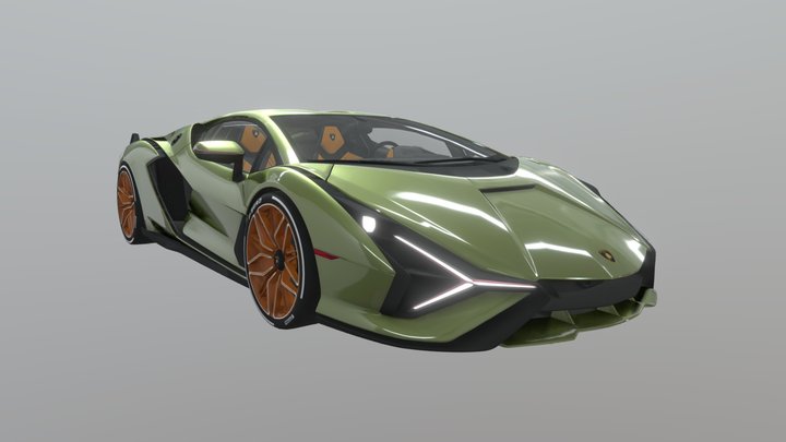 2020 Lamborghini Sián FKP 37 3D Model
