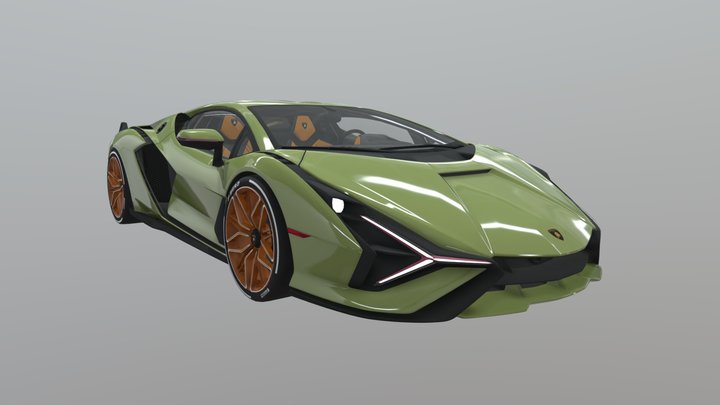 2020 Lamborghini Sián FKP 37 3D Model